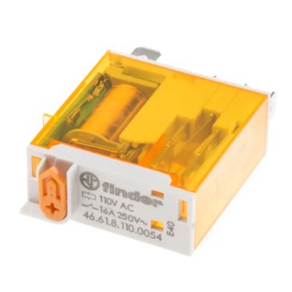 Finder PCB Power Relay 110V AC Coil 16A Switching Current SPDT 46.61.8.110.0054
