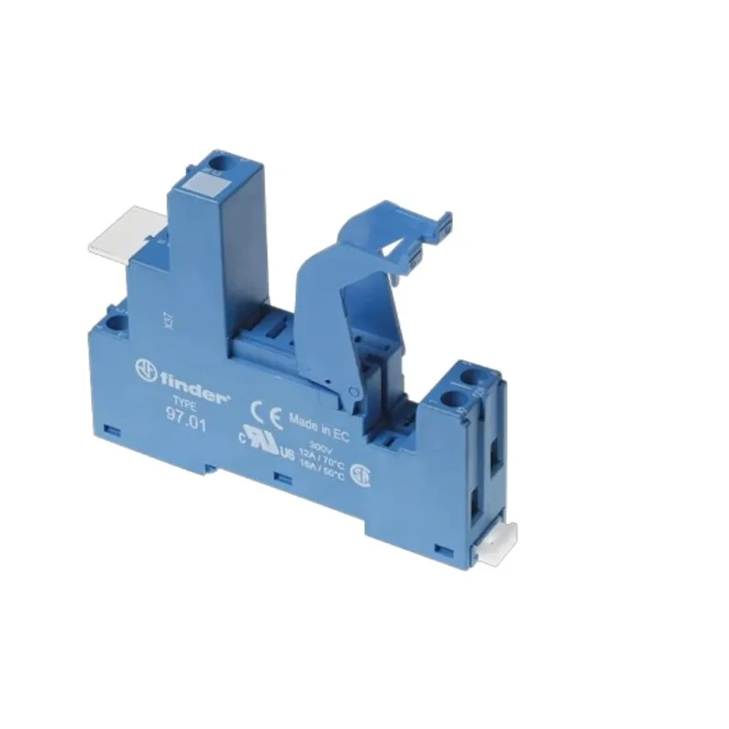 Finder Relay Socket 5 Way 250V AC 16A DIN Rail Mount for 46.61 and 46.52 Series Relays 97.01SPA