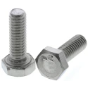 RS PRO Plain Stainless Steel Hex Bolt M4 x 12 mm, DIN 933 Standard 520-015