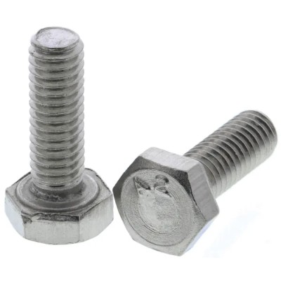 RS PRO Plain Stainless Steel Hex Bolt M4 x 12 mm, DIN 933 Standard 520-015