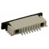 TE Connectivity FPC 1 mm Pitch 8 Way Right Angle Female FPC Connector ZIF Bottom Contact 84952-8