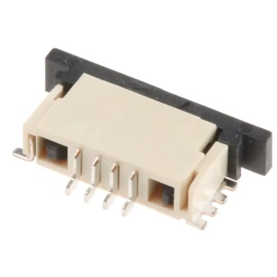 TE Connectivity FPC 1 mm Pitch 4 Way Right Angle Female FPC Connector, Solder 84952-4