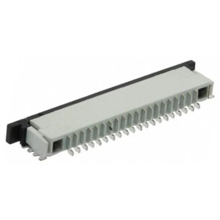 TE Connectivity FPC 1 mm Pitch 24 Way Right Angle Female FPC Connector, Solder 2-84952-4