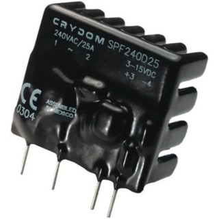 Crydom SPFE Series Solid State Relay, 25 A Load, PCB Mount, 280 Vrms Load, 32V Control SPFE240D25