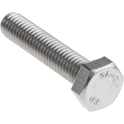 RS PRO Stainless Steel Hex Bolt M6 x 30 mm, A2 Type 304, DIN 933 520-150