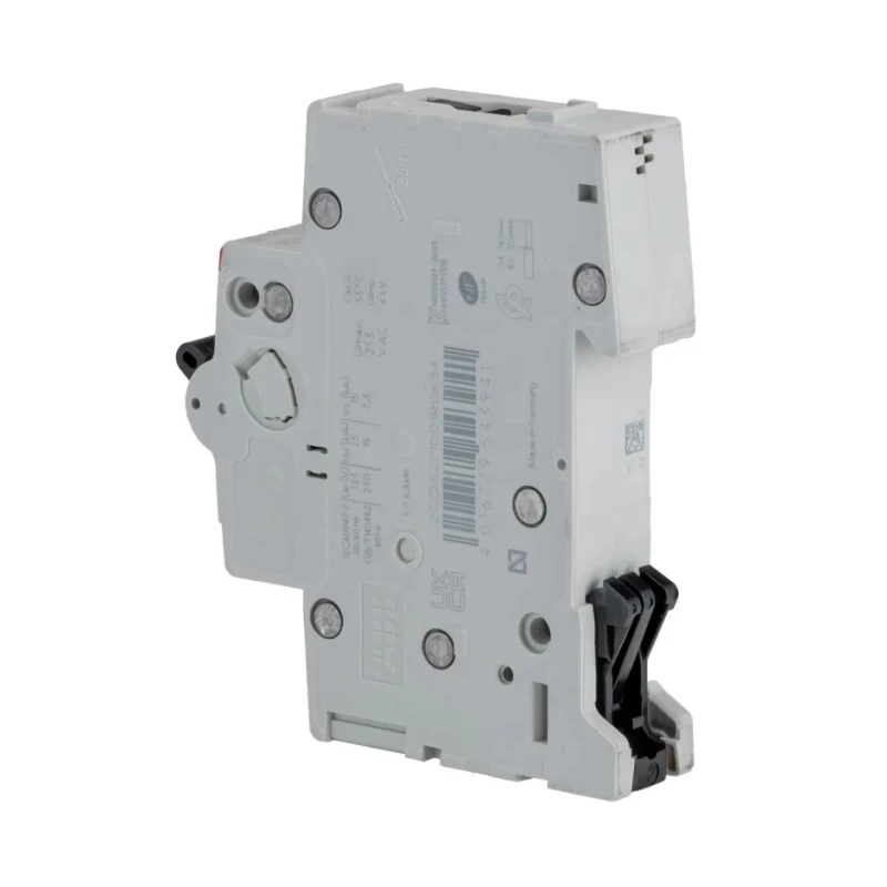 ABB System Pro M Compact Miniature Circuit Breaker 1-Pole 63A Type C 253V AC 72V DC 10kA Breaking 2CDS271001R0634 S201M-C63