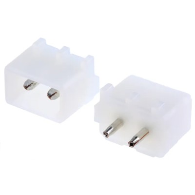 TE Connectivity Commercial MATE-N-LOK Series Straight Through Hole PCB Header, 2 Contacts, 5.08 mm Pitch, 1 Row 350209-1
