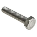 RS PRO Stainless Steel Hex Bolt M10 x 50 mm, DIN 933, A2 Type 304 Corrosion Resistant 520-302