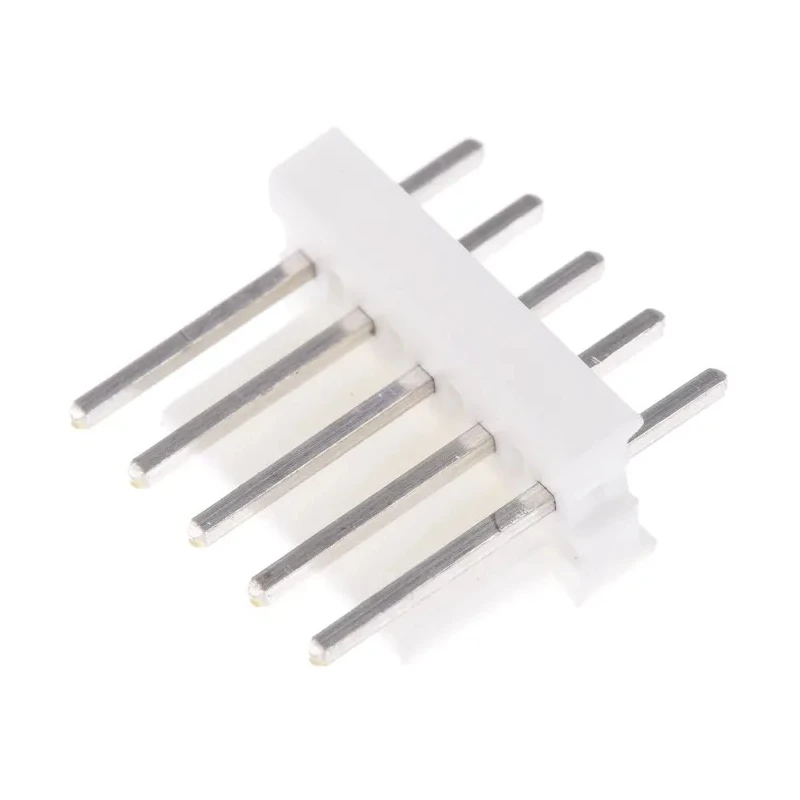 TE Connectivity MTA-100 Series Straight Through Hole Pin Header 5 Contacts 2.54 mm Pitch 1 Row Unshrouded 640454-5