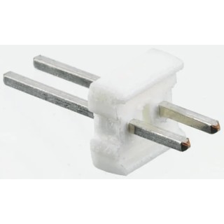 TE Connectivity MTA-100 Series Straight Through Hole Pin Header 2 Contact 2.54 mm Pitch 1 Row Unshrouded 640452-2