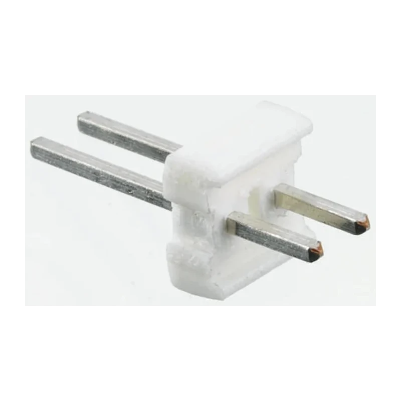 TE Connectivity MTA-100 Series Straight Through Hole Pin Header 2 Contact 2.54 mm Pitch 1 Row Unshrouded 640452-2