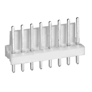 TE Connectivity MTA-100 Series Straight Through Hole Pin Header 8 Contact 2.54 mm Pitch 1 Row Unshrouded 640454-8