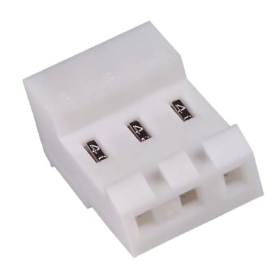 TE Connectivity MTA-156 Female Connector Housing 3.96 mm Pitch 3 Way 1 Row Right Angle 3-640429-3