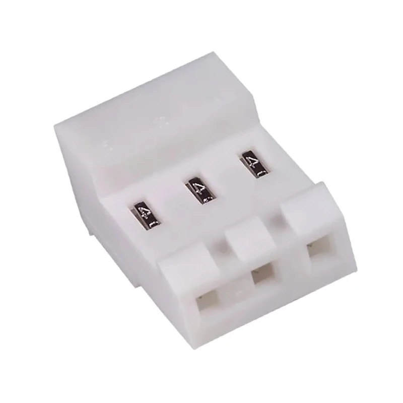 TE Connectivity MTA-156 Female Connector Housing 3.96 mm Pitch 3 Way 1 Row Right Angle 3-640429-3