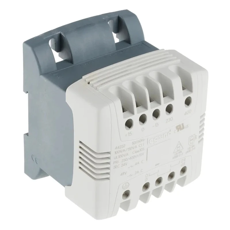 Legrand 100 VA DIN Rail Transformer with 230 to 400 V Primary Voltage, Screw and DIN Rail Mount 0 442 33