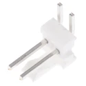TE Connectivity MTA-100 Series Right Angle Through Hole Pin Header 2 Contacts 2.54 mm Pitch 1 Row Unshrouded 640457-2