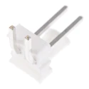 TE Connectivity MTA-100 Series Right Angle Through Hole Pin Header 2 Contacts 2.54 mm Pitch 1 Row Unshrouded 640457-2