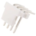 TE Connectivity MTA-100 Series Right Angle Through Hole Pin Header 4 Contacts 2.54 mm Pitch 1 Row Unshrouded 640457-4