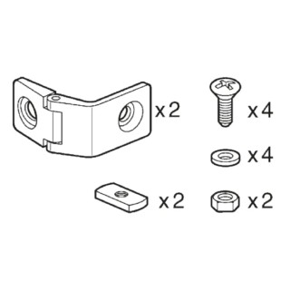 Legrand Enclosure Accessory Zamak Hinge for Use with Atlantic Enclosure 0 358 07