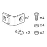 Legrand Enclosure Accessory Zamak Hinge for Use with Atlantic Enclosure 0 358 07