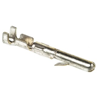 TE Connectivity Commercial MATE-N-LOK Series Male Crimp Terminal, 22 AWG Min Solder, 18 AWG Max 163558-2