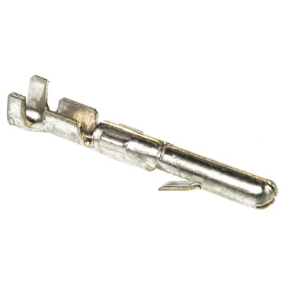 TE Connectivity Commercial MATE-N-LOK Series Male Crimp Terminal, 22 AWG Min Solder, 18 AWG Max 163558-2