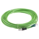 Schneider Electric Ethernet Cable M12 RJ45, 10 m Length, PVC Jacket, Terminated 