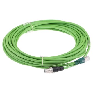 Schneider Electric Ethernet Cable M12 RJ45, 10 m Length, PVC Jacket, Terminated