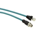 Schneider Electric Ethernet Cable M12 RJ45, 10 m Length, PVC Jacket, Terminated 