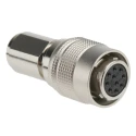 Hirose HR10 Series Miniature Circular Connector, 10 Contacts, Cable Mount Socket Female, 100 V, 2 A HR10A-10P-10S(73)