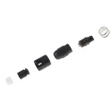 Hirose Miniature Circular Connector Plug 6 Contacts Cable Mount Female, IP67, IP68, 100V AC, 2A HR30