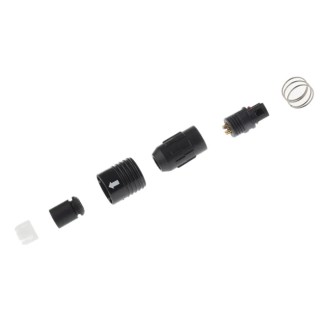 Hirose Miniature Circular Connector Plug 6 Contacts Cable Mount Female, IP67, IP68, 100V AC, 2A HR30
