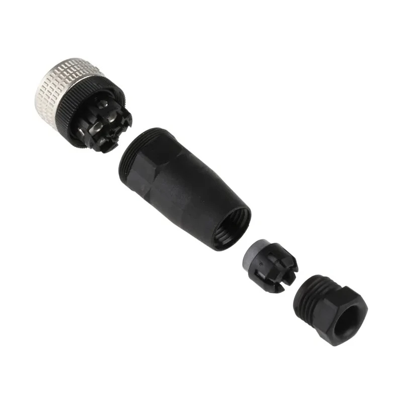 Telemecanique Sensors Circular Connector 4 Contacts M12 Socket Female IP67 Cable Mount XZCC12FDM40B