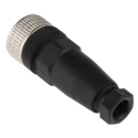 Telemecanique Sensors Circular Connector 4 Contacts M12 Socket Female IP67 Cable Mount XZCC12FDM40B