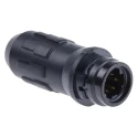 Hirose Circular Connector Miniature Socket, 6 Contacts, Cable Mount, IP67/IP68, 100V AC, 2A, Gold Plating HR30