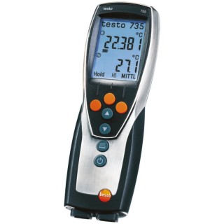 Testo PT100 Probe Handheld Digital Thermometer 3 Inputs 1760°C Max ±0.2°C Accuracy 735-1
