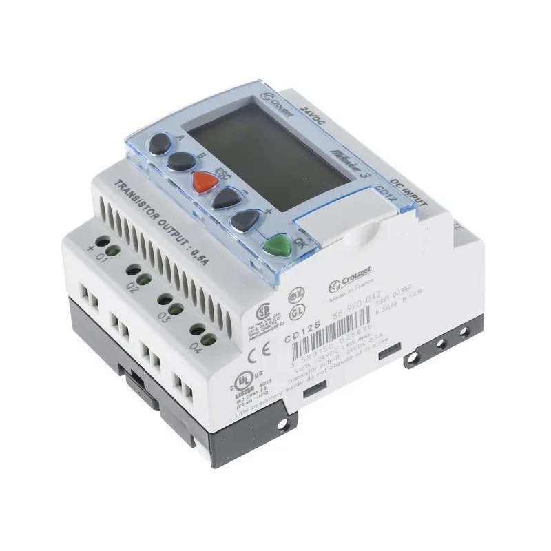 Crouzet Millenium 3 Series Logic Module, 8-Input, Analogue Digital Input, 4 Transistor Outputs, 24V DC, 500mA 88970042