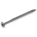 RS PRO Pozidriv Countersunk Steel Wood Screw Bright Zinc 8 Thread 2.5in Length 521-204