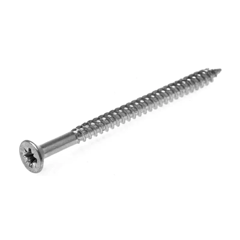 RS PRO Pozidriv Countersunk Steel Wood Screw Bright Zinc 8 Thread 2.5in Length 521-204