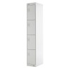 RS PRO 4 Door Steel Grey Industrial Locker 1800 mm x 300 mm x 300 mm 521-487