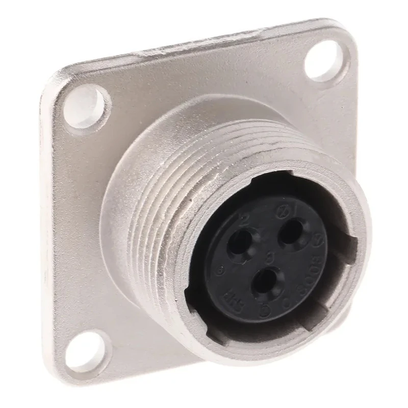 Hirose Circular Connector, 3 Contacts, Panel Mount Socket Female, M18 Connector, Straight Orientation, 250, 350V JR13RK-3S