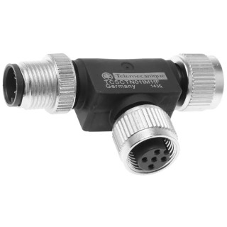 Telemecanique Sensors Circular Connector Adapter 5 M12 Female to 5 M12 Female 29V T Orientation TCSCTN011M11F