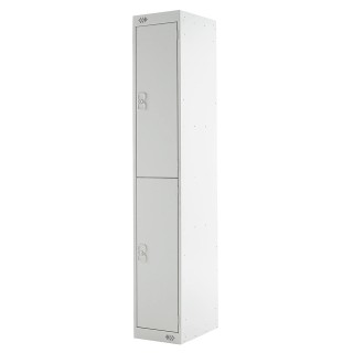 RS PRO 2 Door Steel Grey Industrial Locker 1800 mm Height x 300 mm Width x 300 mm Depth 521-497