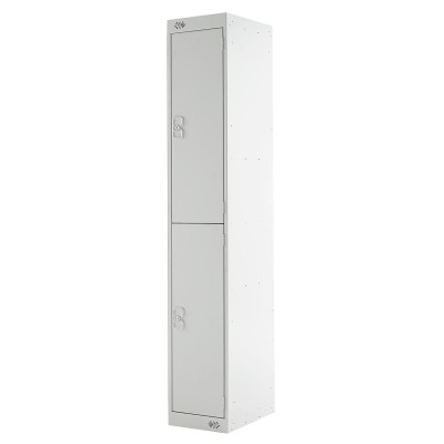 RS PRO 2 Door Steel Grey Industrial Locker 1800 mm Height x 300 mm Width x 300 mm Depth 521-497