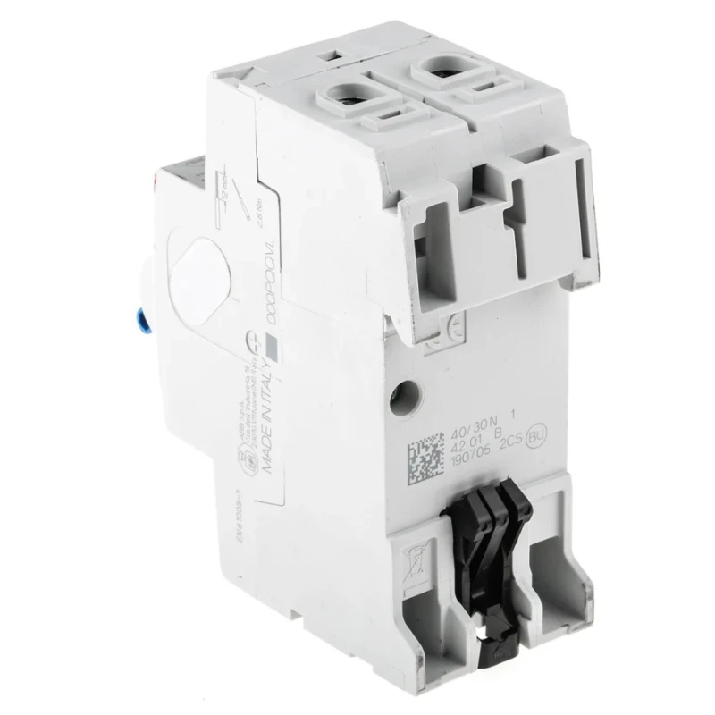 ABB F200 Series Residual Current Circuit Breaker 25A 2-Pole 30mA Type AC 230V AC 2CSF202001R1250 F202 AC-25/0,03