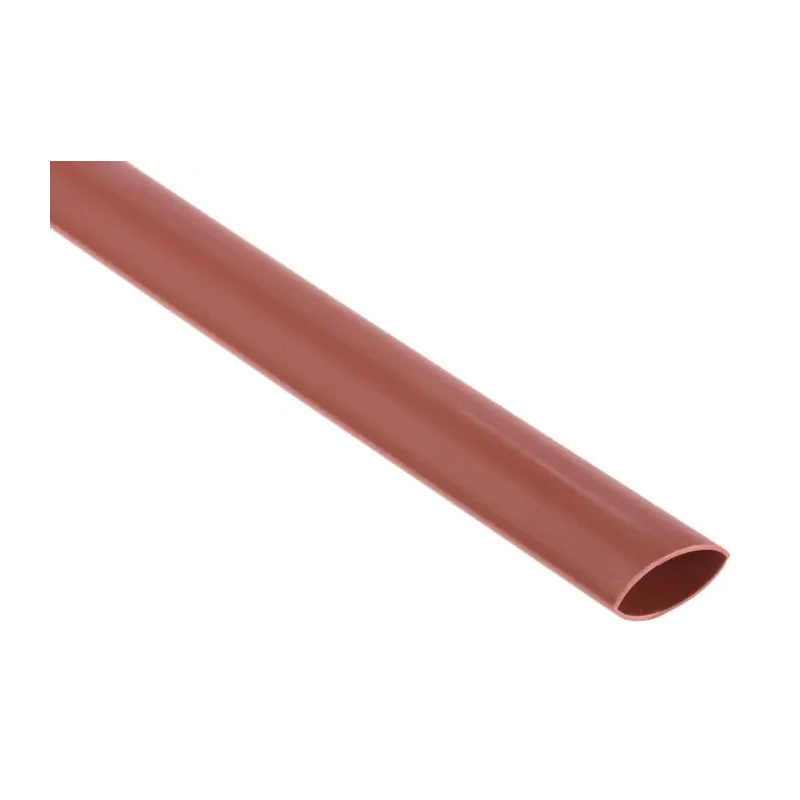 RS PRO Halogen Free Heat Shrink Tubing Brown 9.5 mm Sleeve Diameter x 1.2 m Length 2:1 Ratio 537-8061