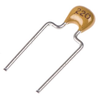 KEMET 22 pF Multilayer Ceramic Capacitor, 200V dc, ±5 %, Through Hole Radial C322C220J2G5TA