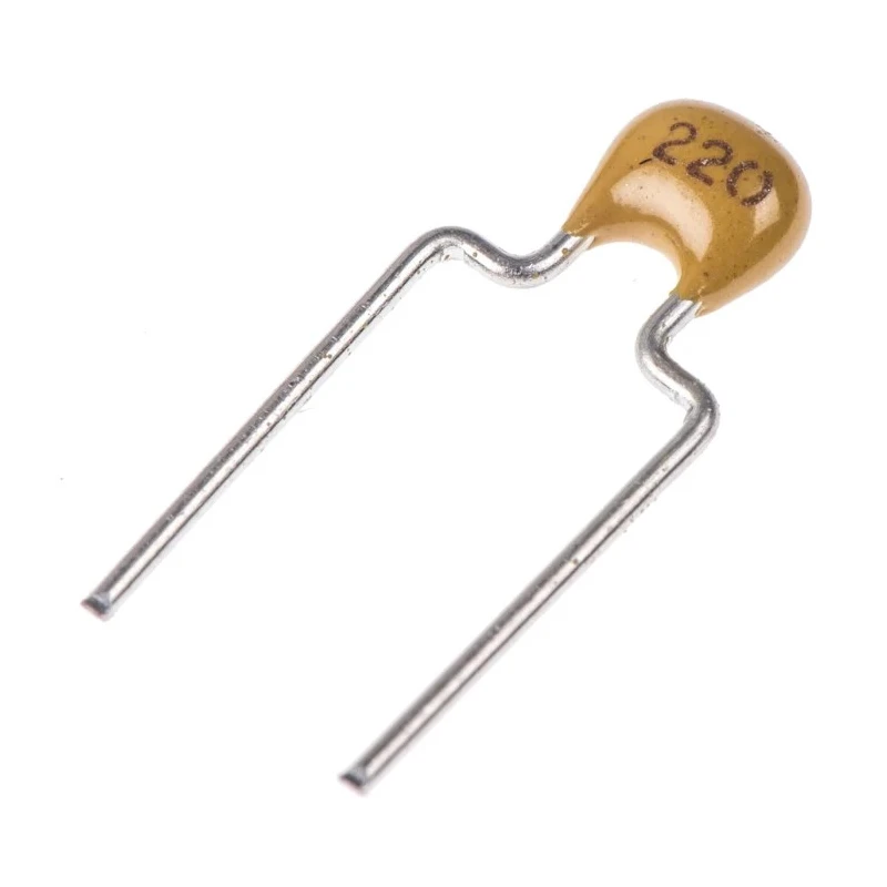 KEMET 22 pF Multilayer Ceramic Capacitor, 200V dc, ±5 %, Through Hole Radial C322C220J2G5TA