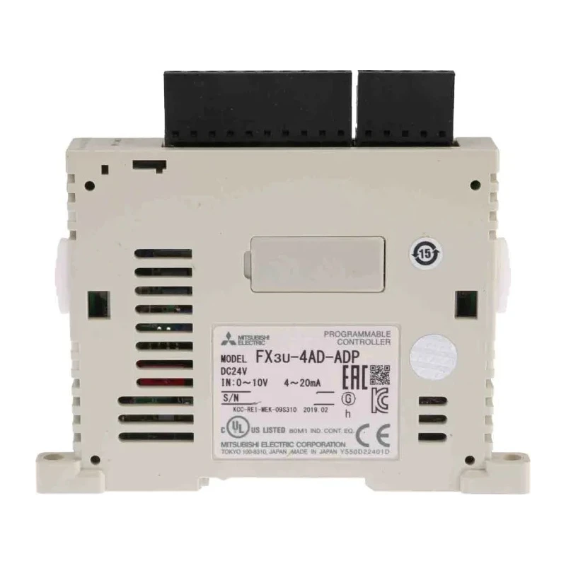 Mitsubishi Electric PLC I/O Module for Use with FX3U Series Analog Input 5, 24V DC 12bit Resolution 