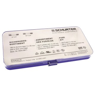 Schurter Electrical Fuse Kit Miniature Fuses 5 x 20 mm 0034.9871